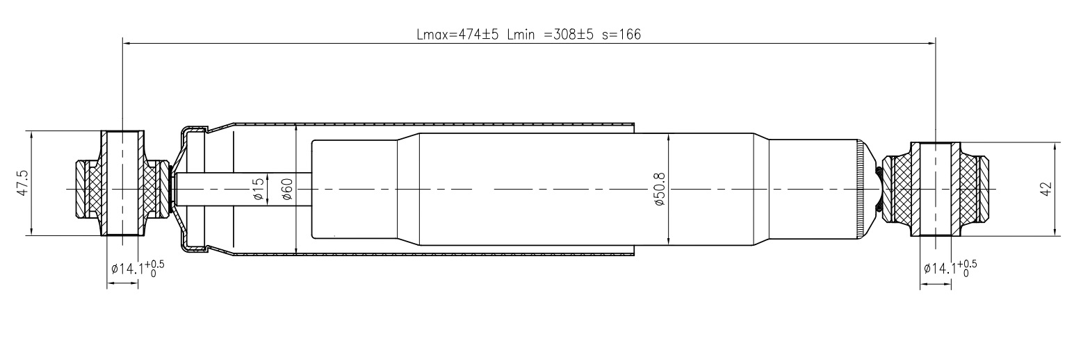 Амортизатор задний (газ) на HYUNDAI H1/STAREX, 553004H100 в Краснодаре